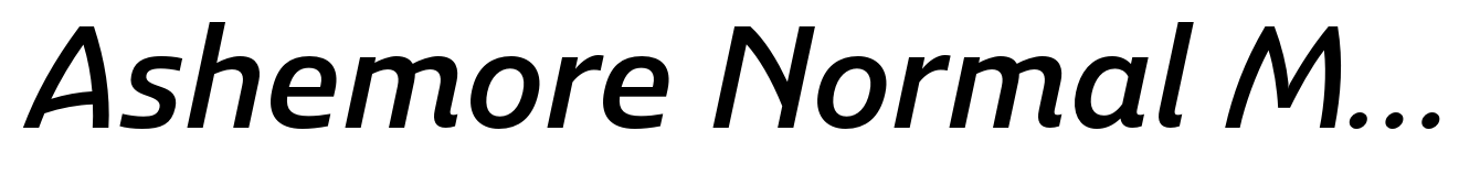 Ashemore Normal Medium Italic